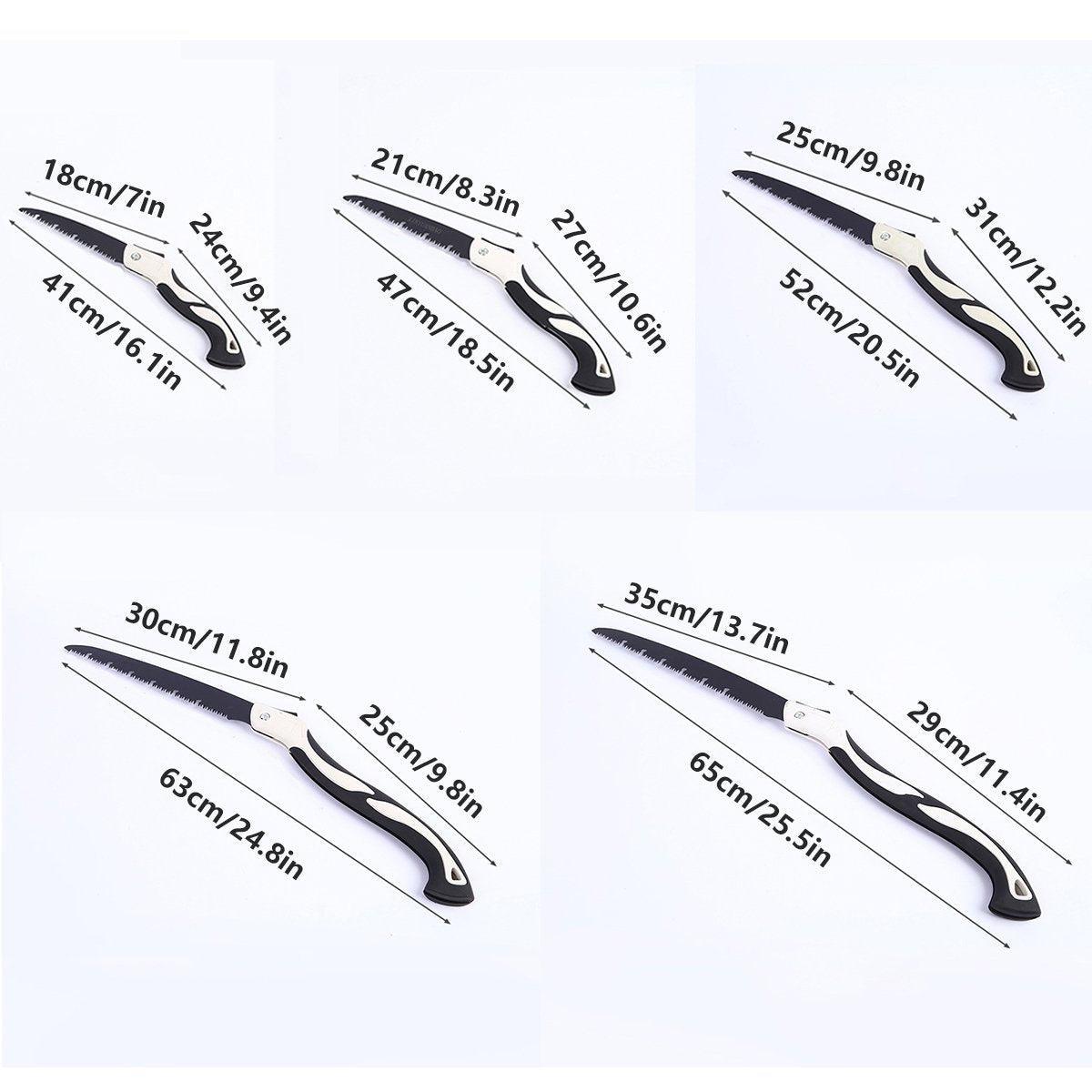 Folding Outdoor Hand Saw Portable Quick Cutting Pruning Garden Tree Logging Tool - 210mm
