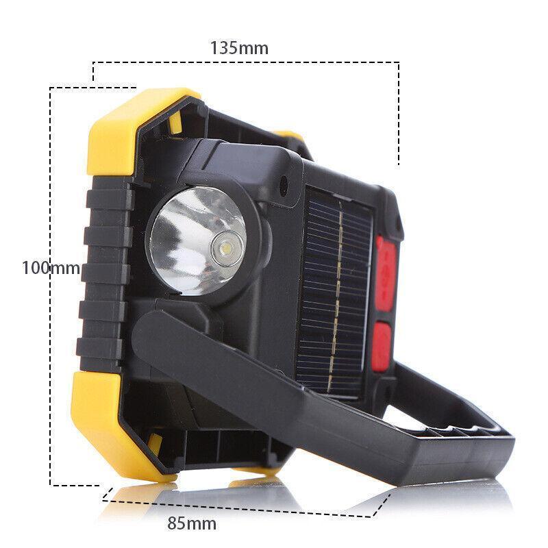 9000Lm Solar Cob Led Light Rechargeable Outdoor Camping Work Torch Flood Lamp Au