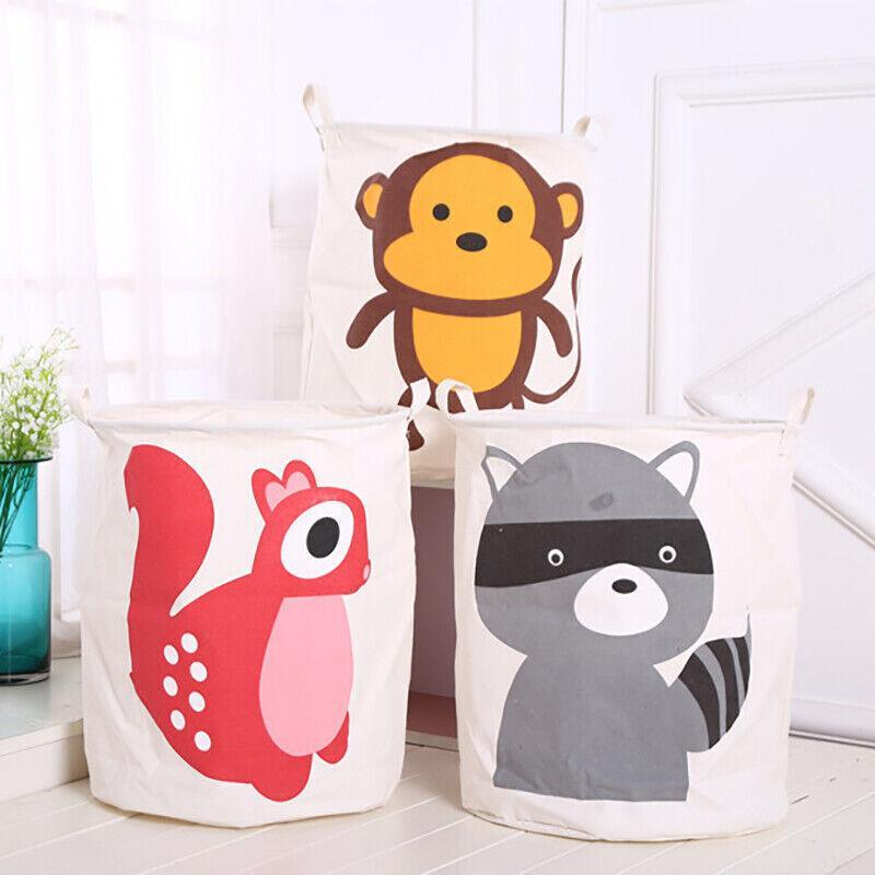 Collapsible Laundry Hamper Basket Storage Clothes Bag Washing Bin Toy Organiser - 07