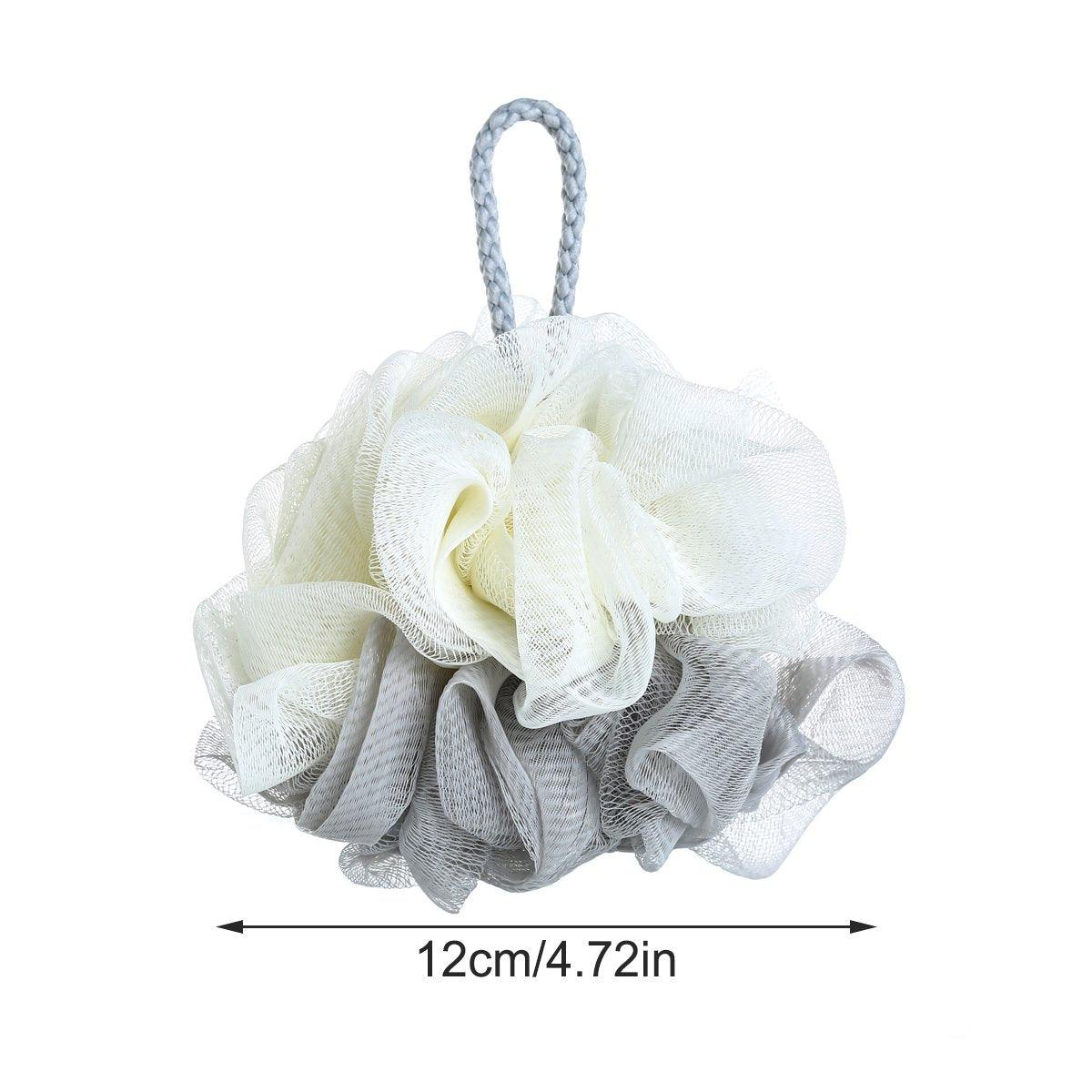 Bath Ball Mermaid Loofah Sponge Bath Puff Soft Ball Body Exfoliate Wash Shower - Grey