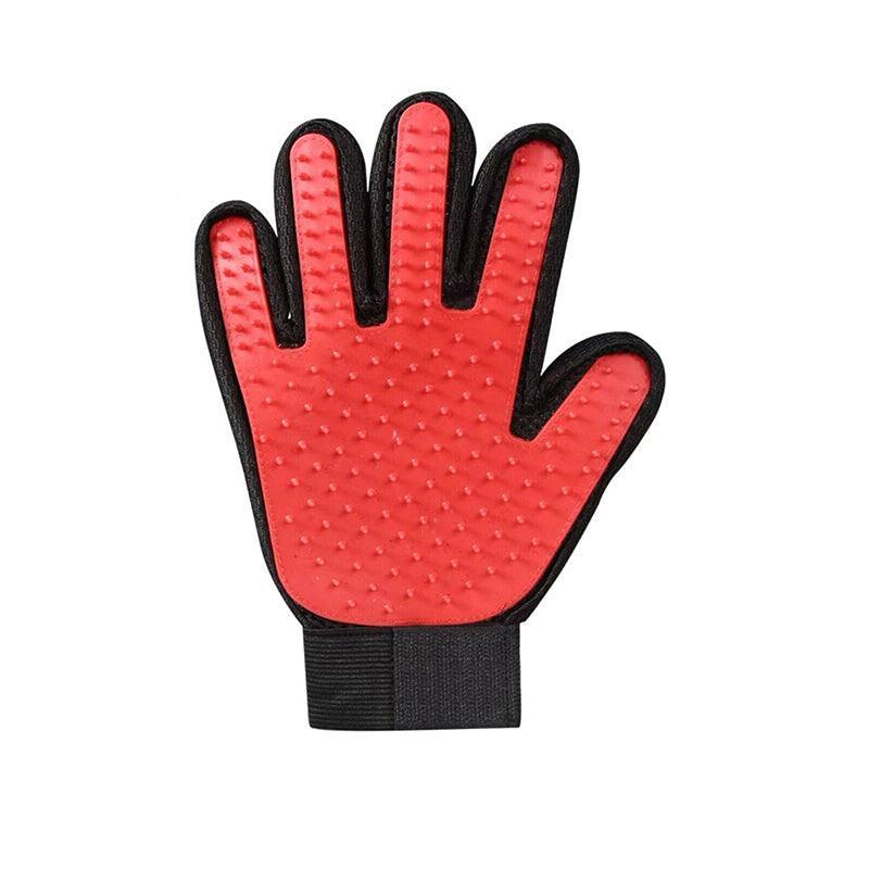 Pet Dog Cat Massage Hair Removal Grooming Comb Touch Cleaning Brush Magic Glove - Green Left Hand