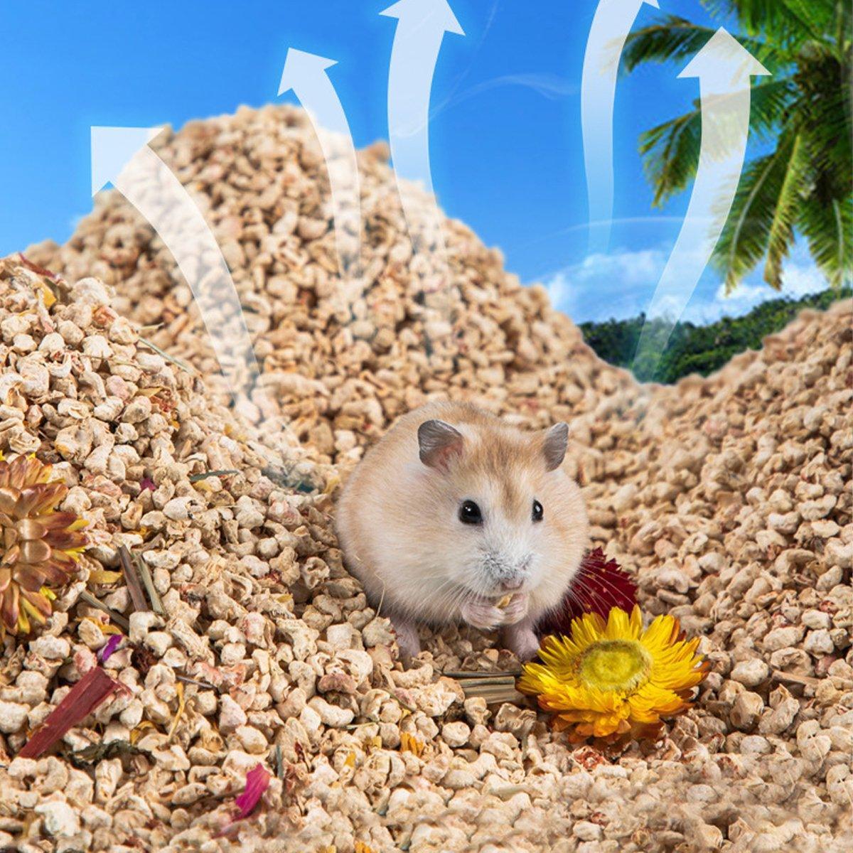 Plants Corncob Bedding Nest Pad for Hamster Rabbit Hedgehog Small Pet Supplies - Corn Cob Litter