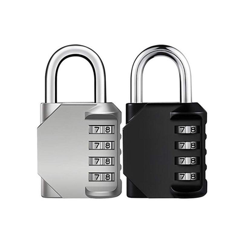 Combination-Lock 4 Digit Outdoor Waterproof Padlock,Gate,Locker,Hasp Number Lock - Black