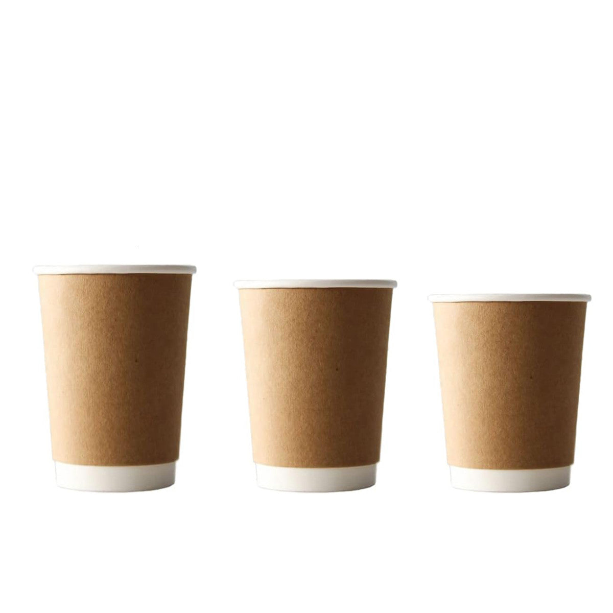 50pcs Disposable Coffee Paper Cups Hot Drink Cups 8/12/16oz for Beverage Use - 8 oz