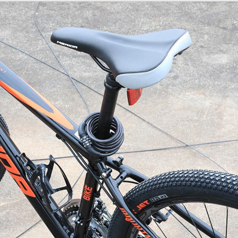 Bicycle Bike Code Lock Locker 4 Digits Password Code Steel Cable Secure Tough