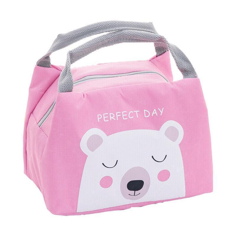 Portable Insulated Thermal Lunch Box Carry Tote Picnic Case Storage Bag 21x17x15cm - C02 (21x17x15cm)