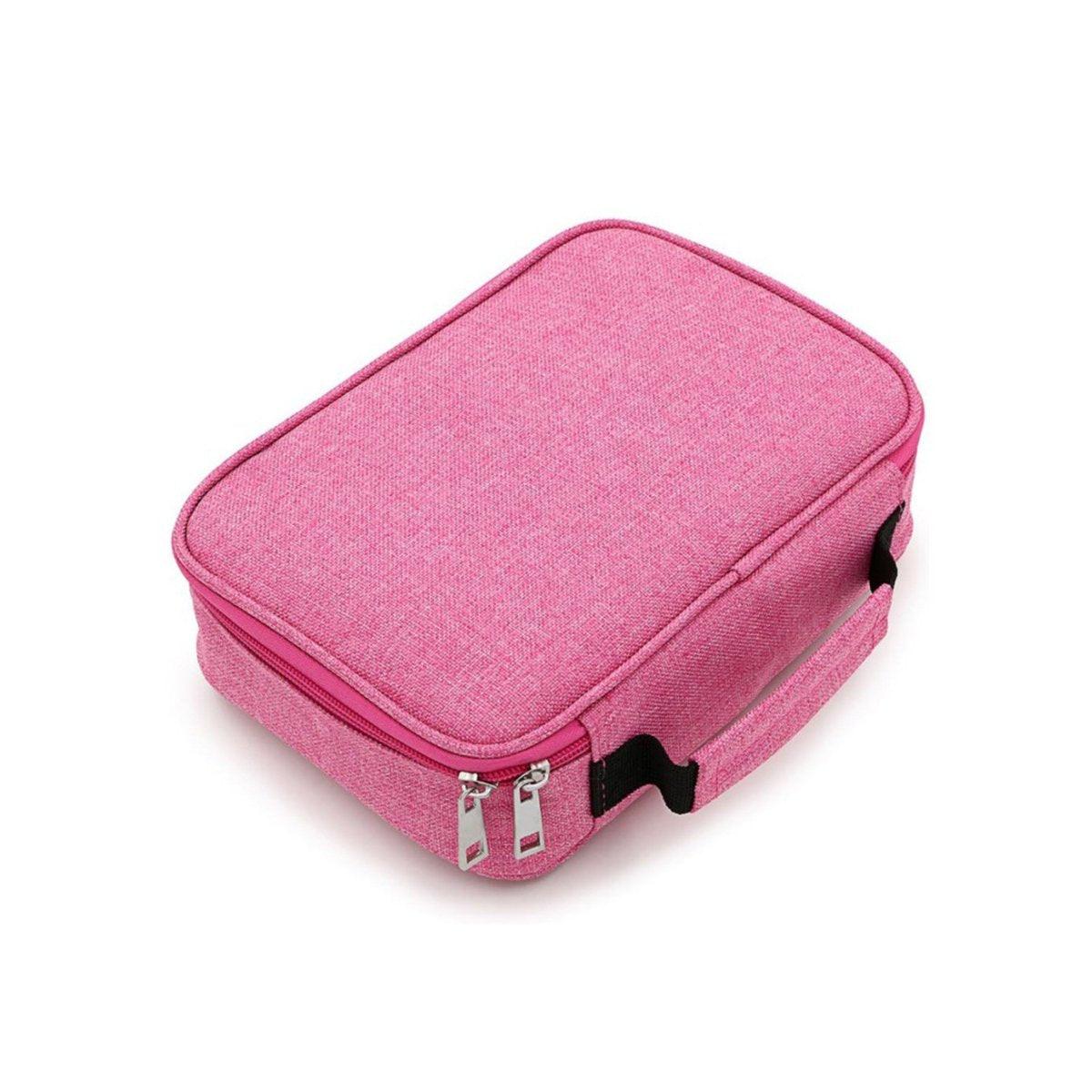 Large Capacity Waterproof Pen Pouch Pencil Case Student Stationery Storage Bag - Purple