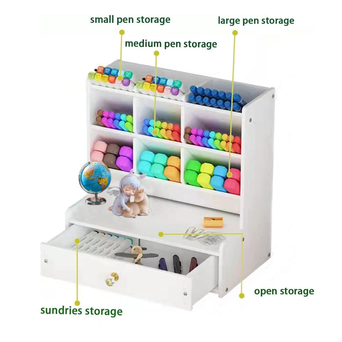 Office Desk Organizer Storage Drawer Pen Pencil Holder DIY Case Storage Rack