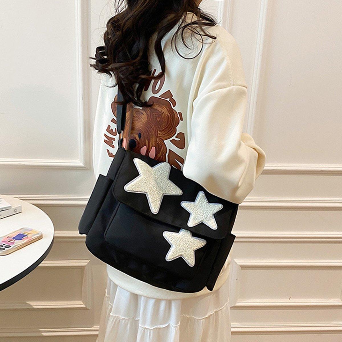Japanese Style Female Pentagram Crossbody Bag Casual Shoulder Messenger Bag