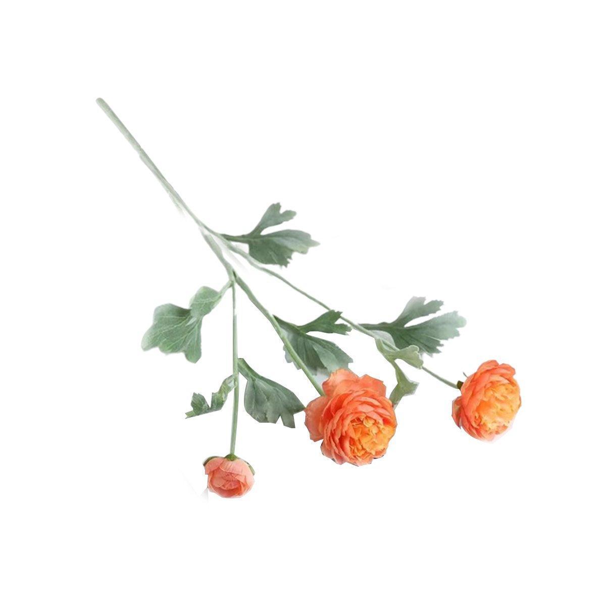 5pcs Artificial Peony Silk Flowers Bouquet Decor Faux Floral Arrangements - Champagne