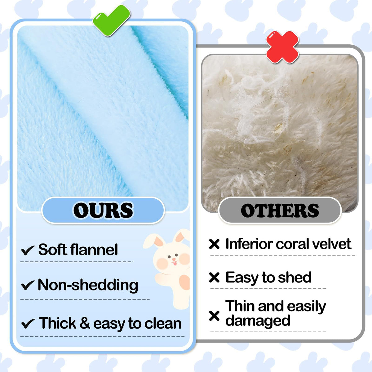 Small Animal Bed Cushion Plush Sleeping Mat for Pet Carrier Cage Nest Hamster - Brown