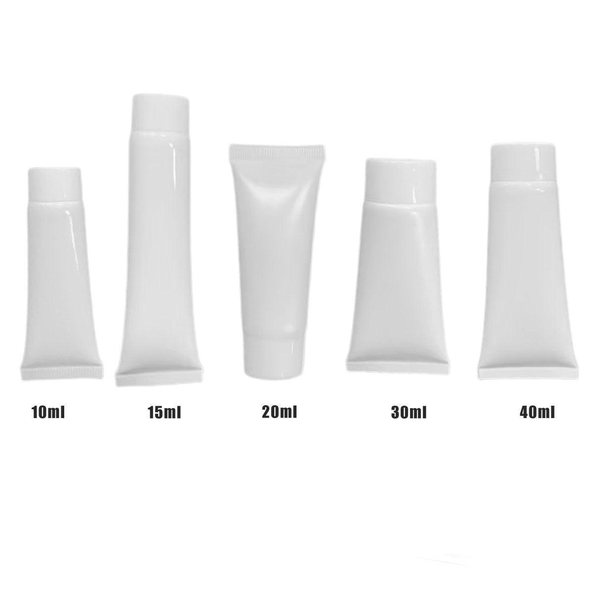 10x Soft Cosmetic Tubes for Face Wash Hand Cream Lotion Packaging Containers - 30ml