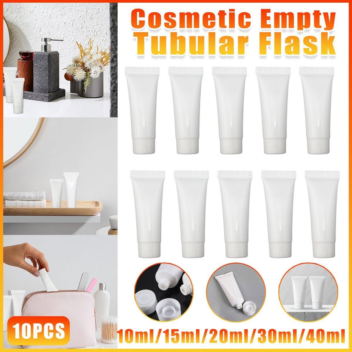 10x Soft Cosmetic Tubes for Face Wash Hand Cream Lotion Packaging Containers - 40ml