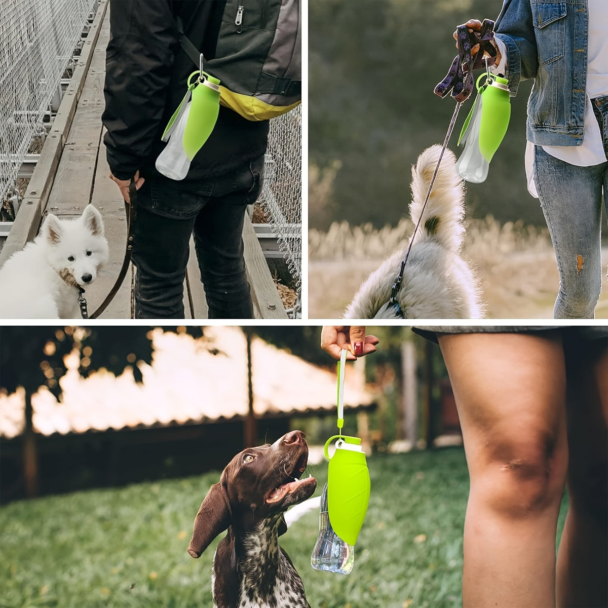 Pet Water Bottle 580ml Portable Outdoor Dog Cat Drinking Cup Travel Feeder