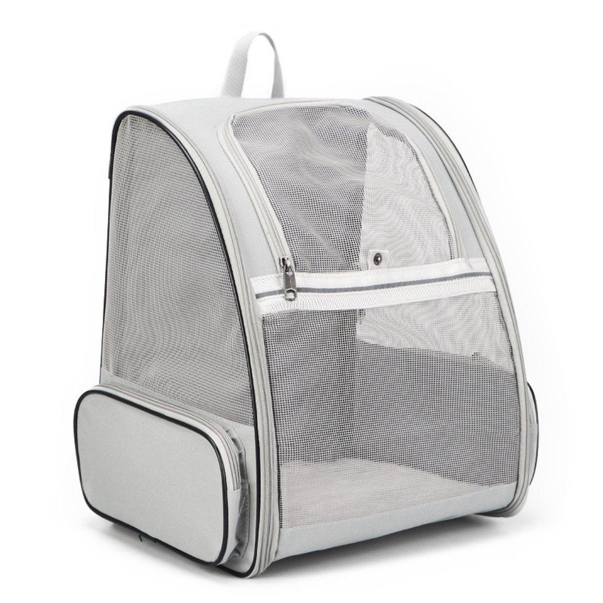 Large Foldable Breathable Portable Cat Dog Bag Outdoor Shoulder Pet Backpack - Blue