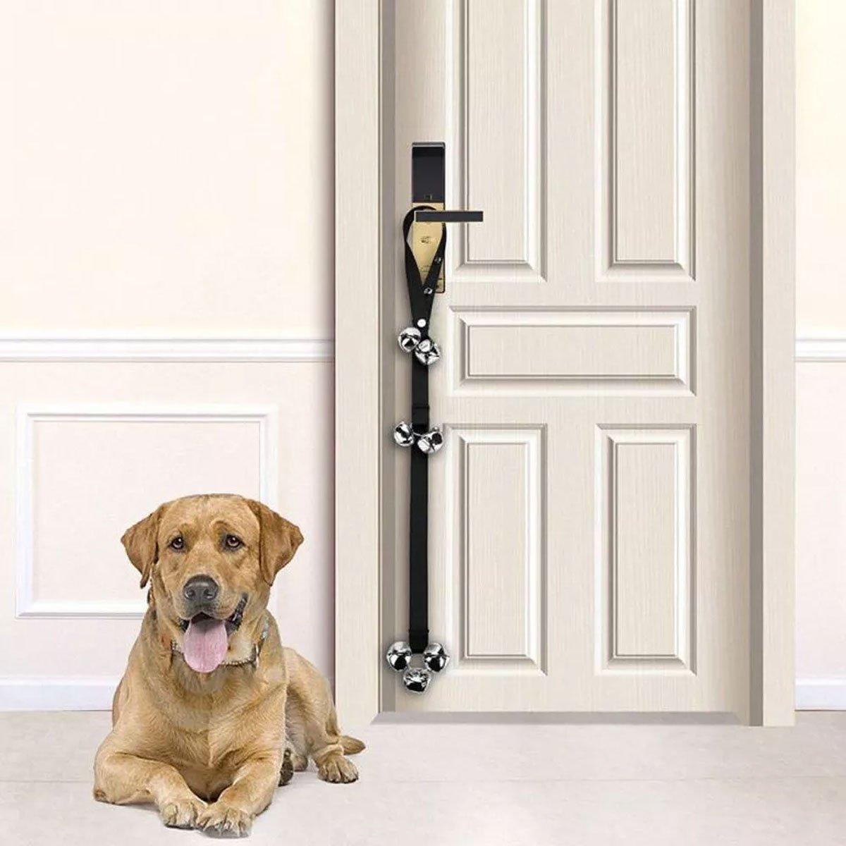 4PCS Pet Training Doorbell Rope Cat Teaser Toy Bell Interactive Play Rope Bell