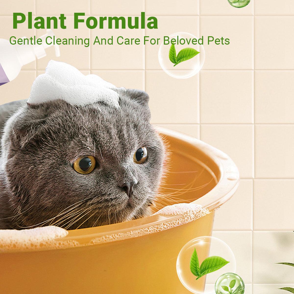 500ml Pet Leave In Dry Cleaning Foam No Rinse Bath Wash for Dogs and Cats