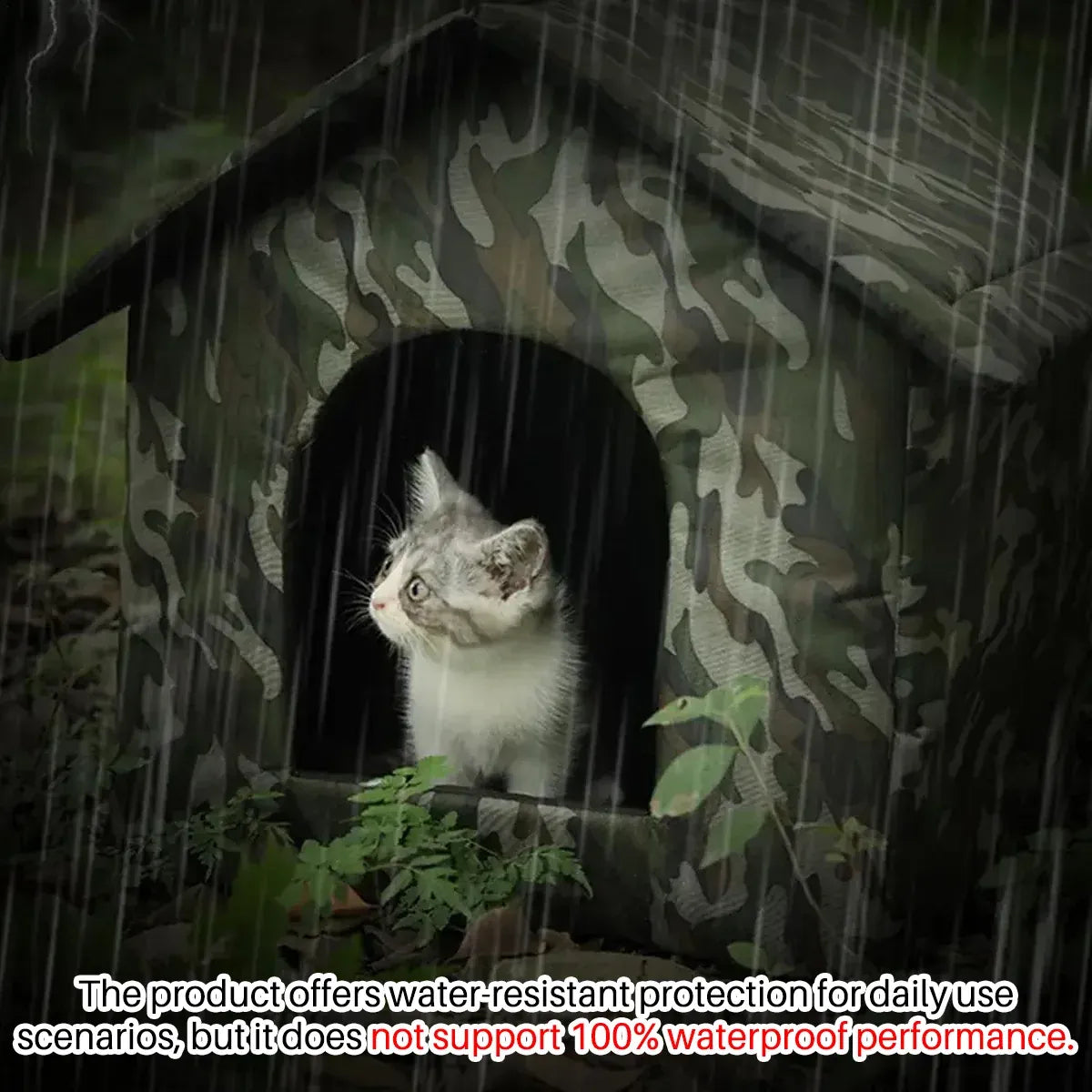 Waterproof Outdoor Cat Nest Stray Pet Hiding Nest Simple Dog House Shelter Bed - M
