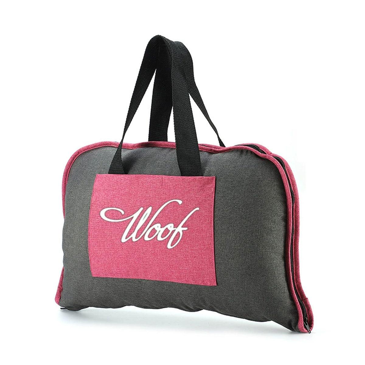 Portable Folding Pet Kennel Zippered Outdoor Dog Bed Travel Mat Waterproof - Blue Orange