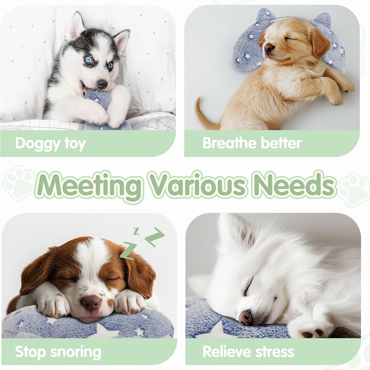 Cervical Vertebrae Protection Pet Pillow U-shaped Dog Backrest Cushion For Sleep - M