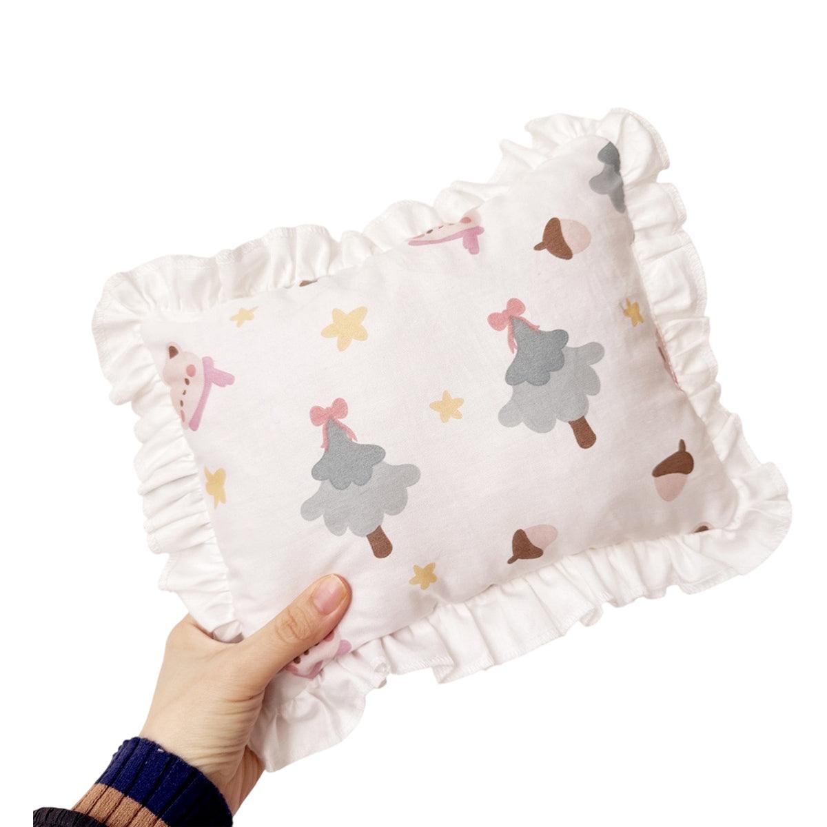 Lace Cat Pillow Soft Pet Cushion for Sleeping Comfortable Kitty Bed Cushion - White Moon