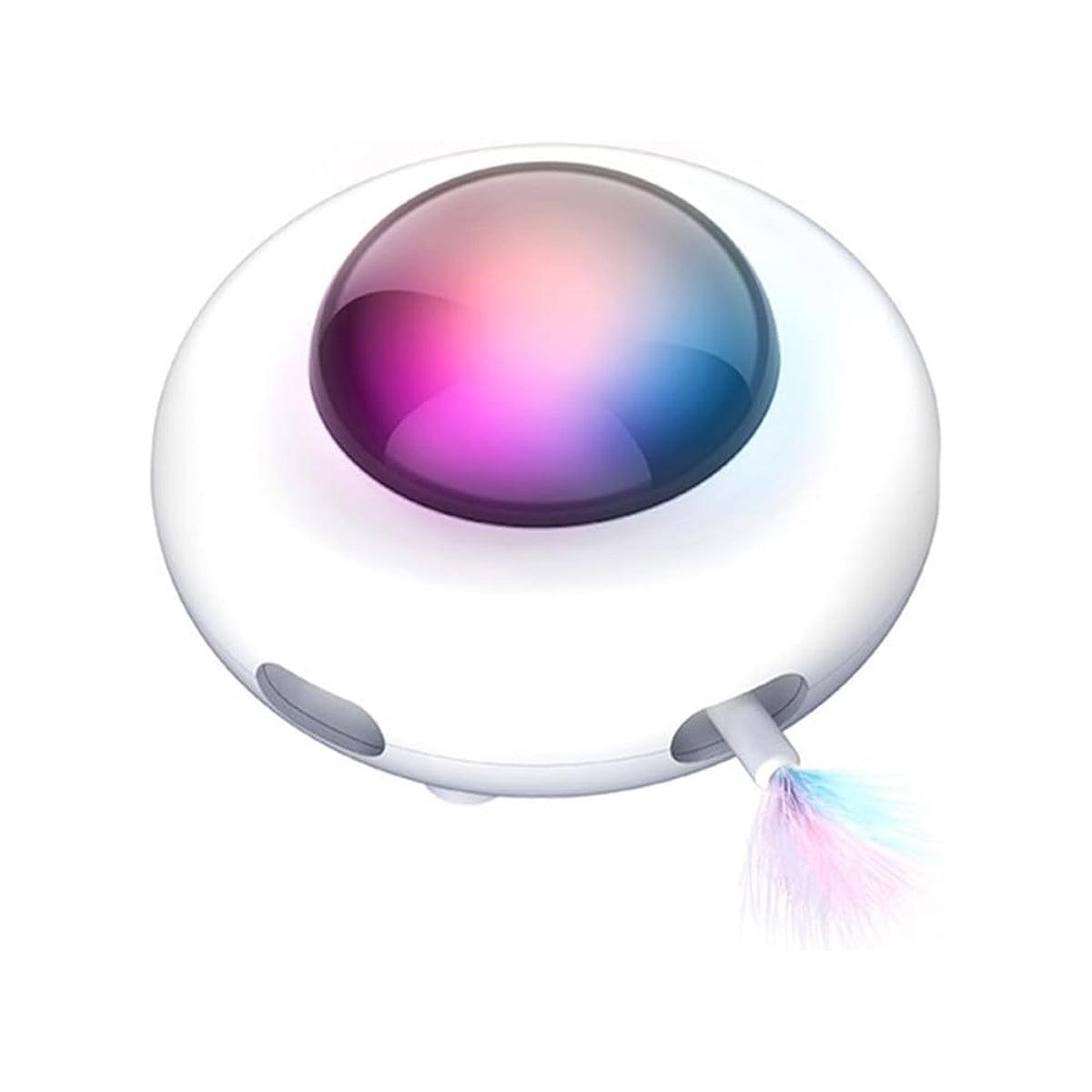 Electric UFO Cat Toy Interactive Teaser Toy for Cats Fun Pet Entertainment