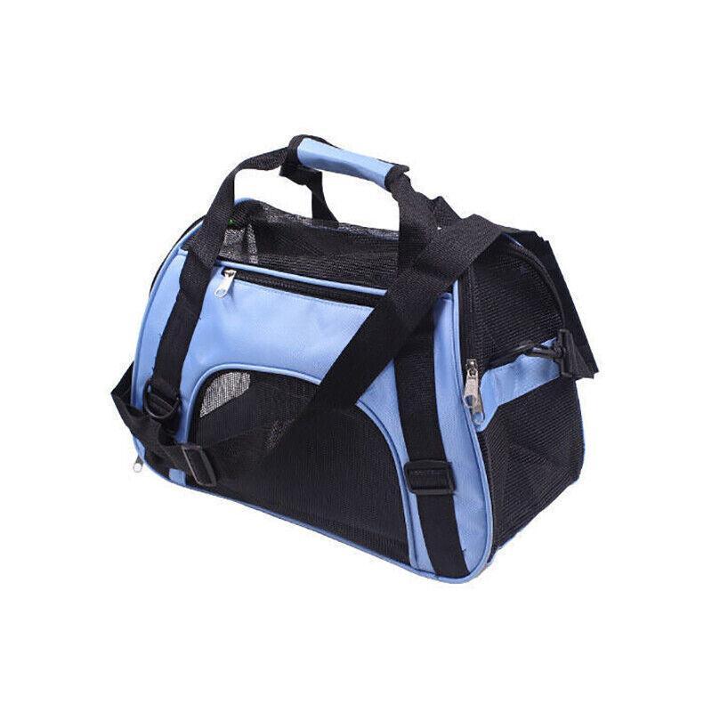 Pet Carrier Bag Portable Large Cat Dog Comfort Tote Travel Bag Airline Approved - Black