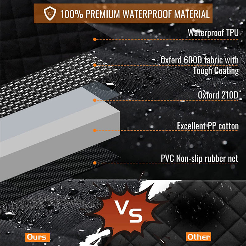 Waterproof Pet Car Mat Hammock Nonslip Back Protector for Dogs and Cats