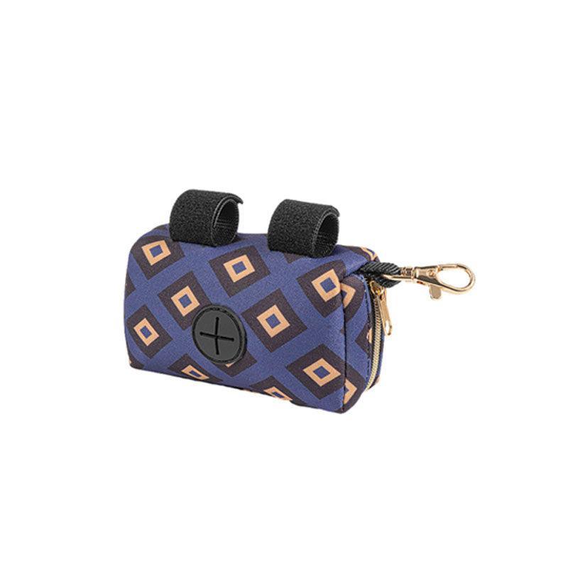 Pet Pouch Dog Poop Bag Container Dispenser Puppy Pick-Up Poo Waste Bags Holder - Purple