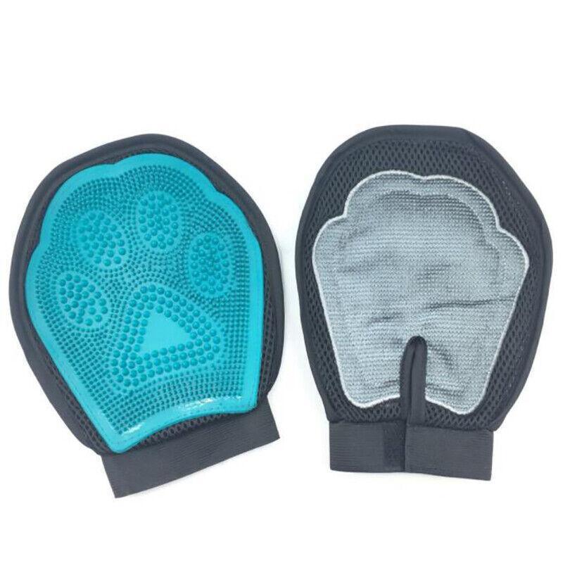 2 in 1 Pet Grooming Glove Deshedding Mitt for Cats and Dogs Hair Removal