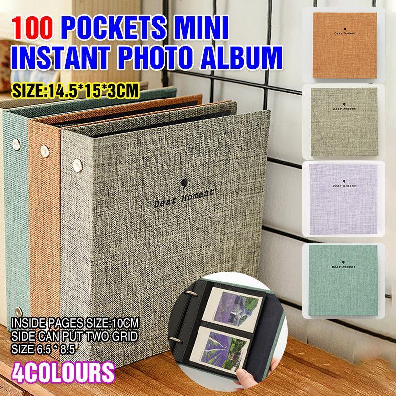 100 Pockets Mini Album for Fujifilm Instax Instant Photos - Yellow