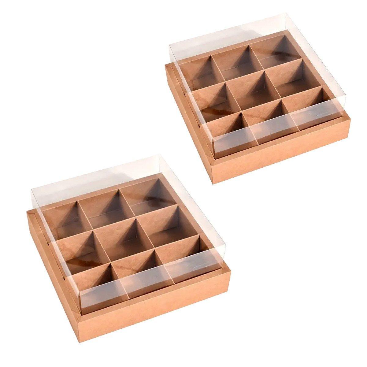 5PCS Kraft Paper Lunch Boxes Picnic Camping Food Containers Bento Sushi Packing - S-5Pcs