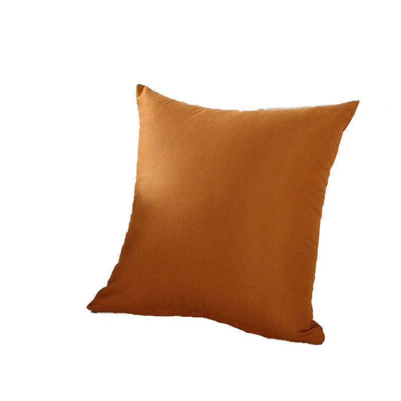 50cm*50cm Multicoloured Plain Solid Colour Cushion Cover Decorative Pillow Case - Light Coffee