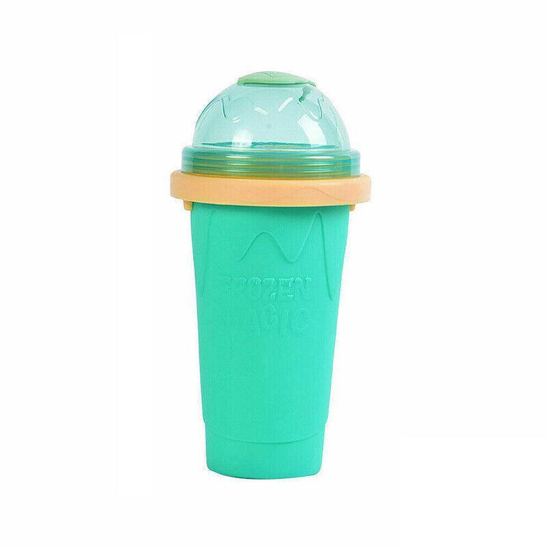 Slushie Maker Cup Quick Freeze Magic Squeeze Cup Milkshake Cup Ice Cream Maker - Blue
