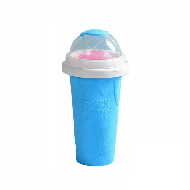 Slushie Maker Cup Quick Freeze Magic Squeeze Cup Milkshake Cup Ice Cream Maker - Blue