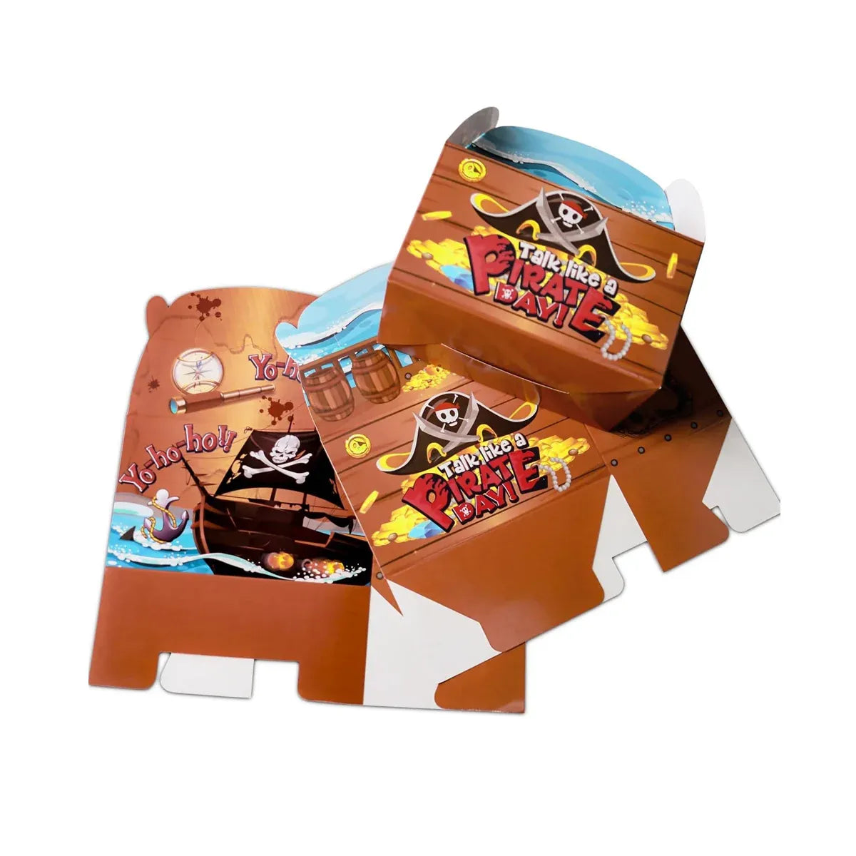 12-Piece Pirate-Themed Party Favour Box Set in Two Designs