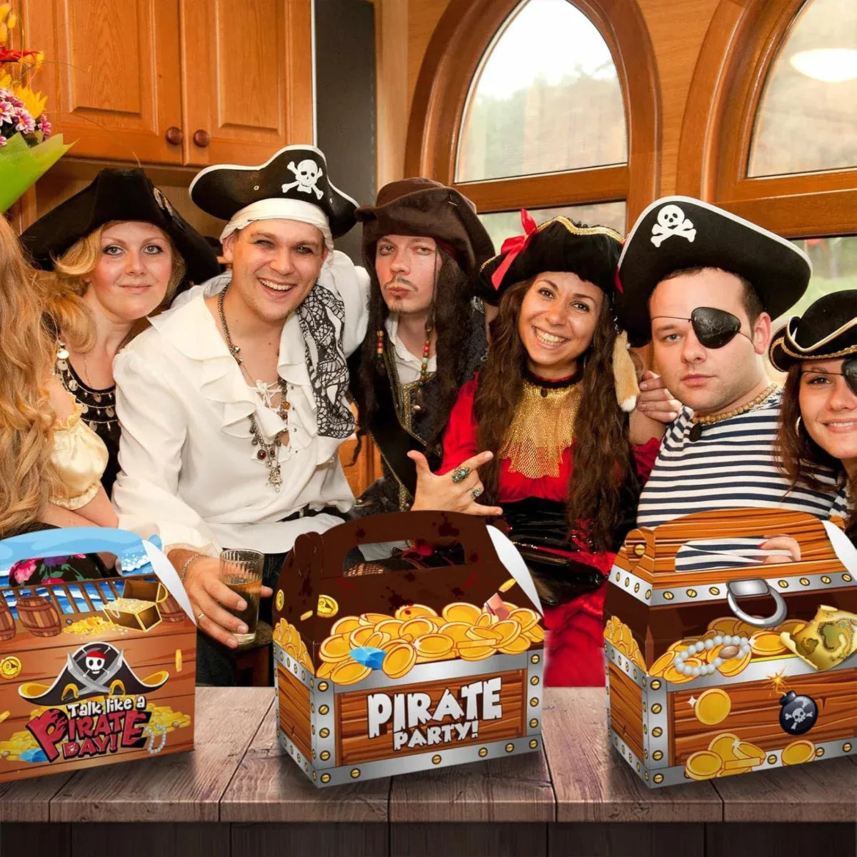 12-Piece Pirate-Themed Party Favour Box Set in Two Designs