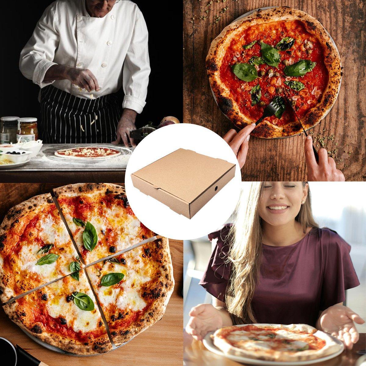 25pcs Break Resistant Pizza Boxes for Cooking Takeout and Food Delivery Needs - 10inch