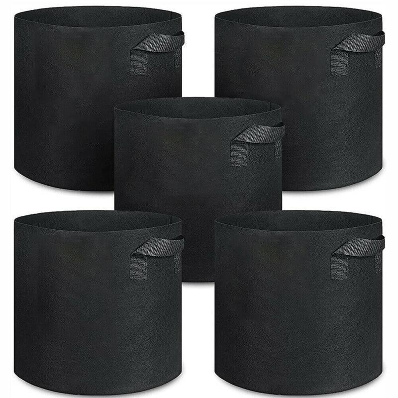 10 Pack Breathable Fabric Plant Grow Pots 2 to 20 Gallon Sizes - 20 Gallon-10PCS