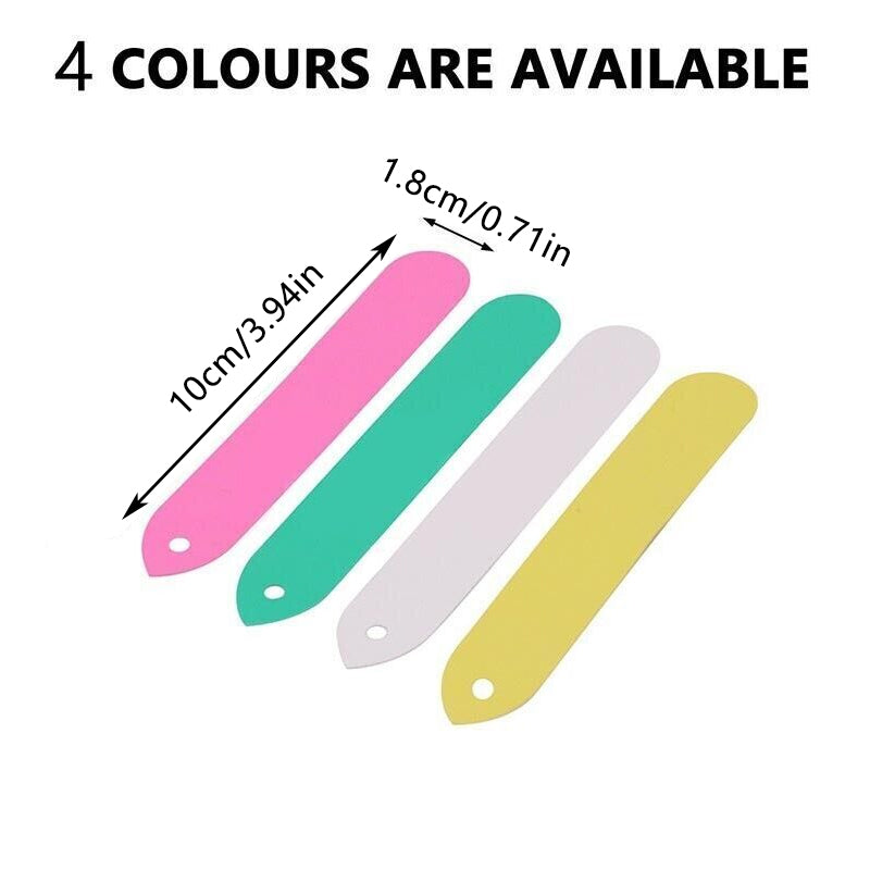 100PCS Plant Labels Flexible Pvc Plastic Garden Tag Nursey Seeding Marker Pen Bulk Sale - Pink