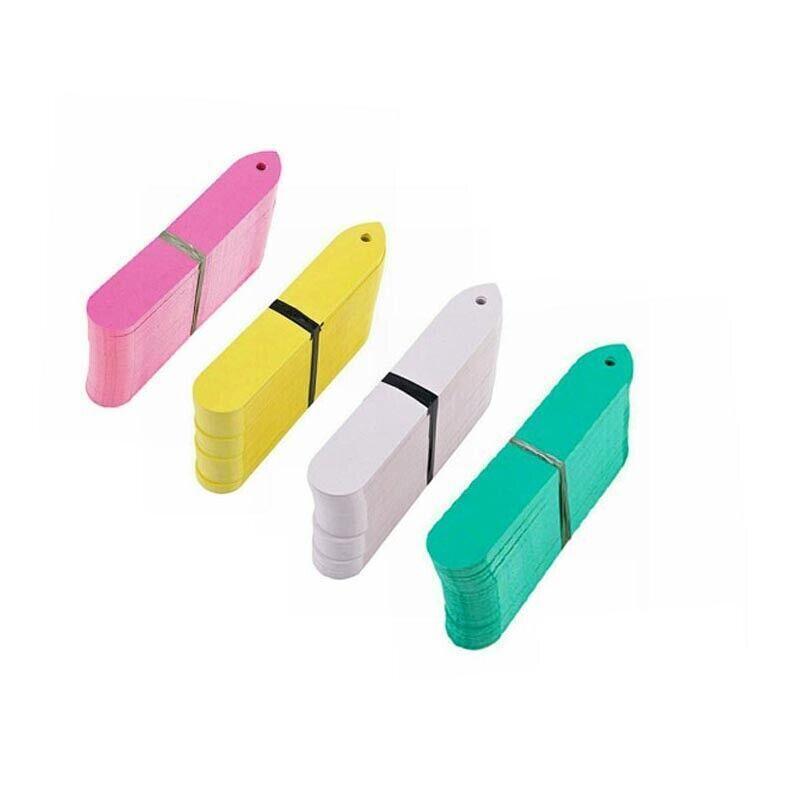 100PCS Plant Labels Flexible Pvc Plastic Garden Tag Nursey Seeding Marker Pen Bulk Sale - Yellow
