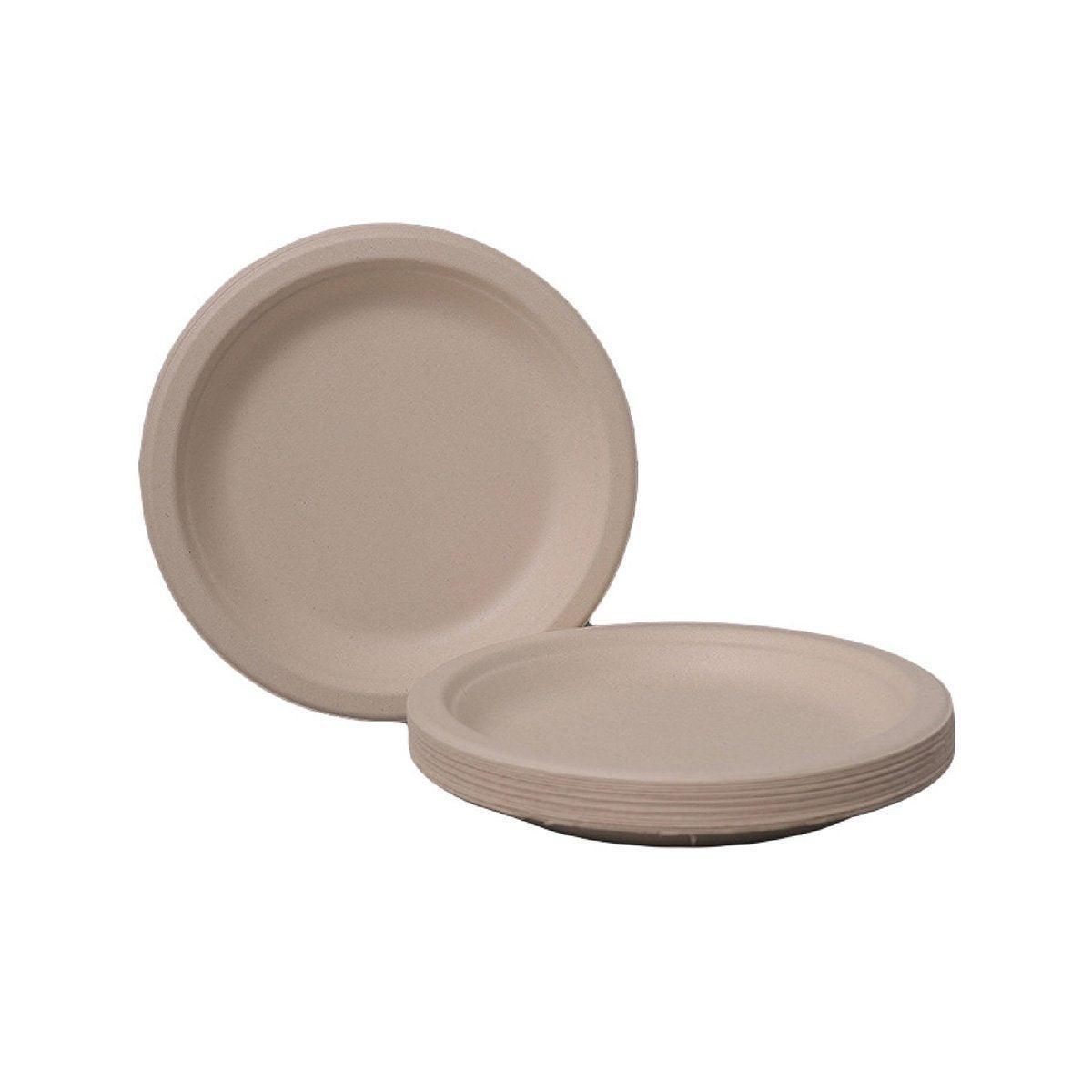 100x Biodegradable Sugarcane Paper Trays - Eco-Friendly & Durable for Food - 9inches-100pcs