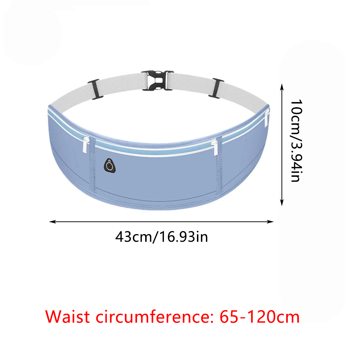 Running Waist Bag Mobile Phone Holder Fitness Sports Small Pouch Adjustable Belt - Dreamy Pink