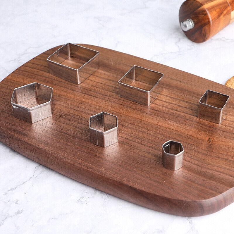 30X Polymer Clay Cutter Stainless Steel Geometry Pottery Tool Cutting Mould Diy