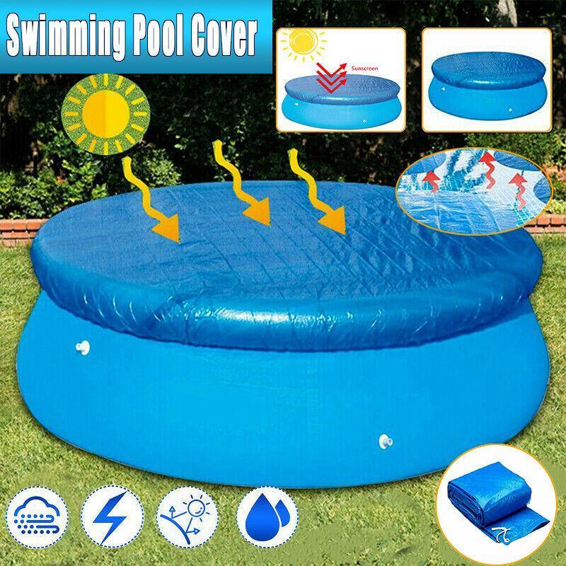 Round Swimming Pool Cover Lot For Garden Outdoor Paddling Family Pools - 305cm