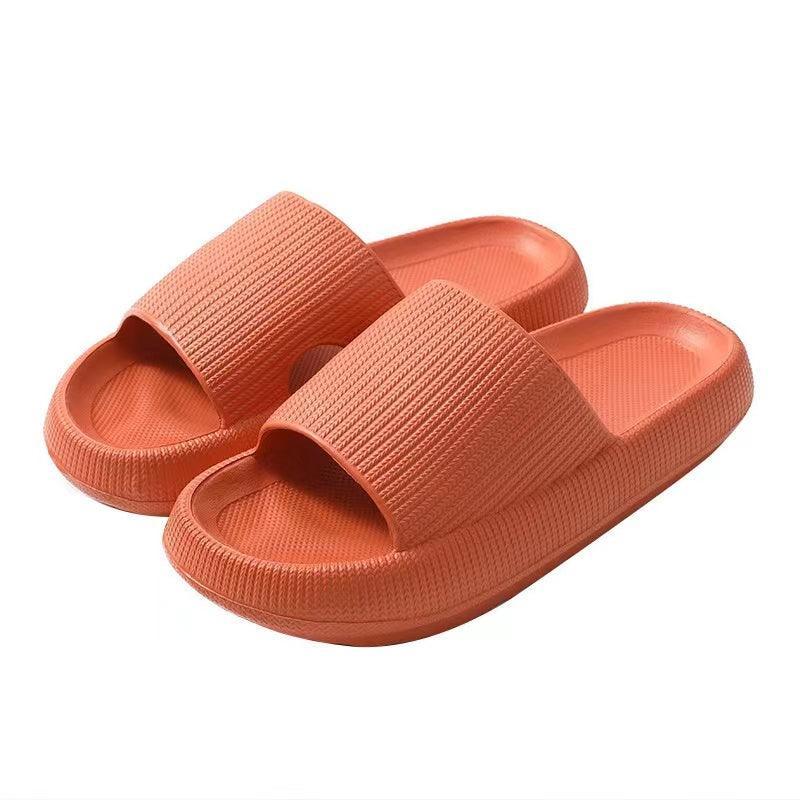 Ultra-Soft Pillow Slides EVA Slippers for Indoor Outdoor Use – Thick Anti-Slip Sole - Grey 40-41