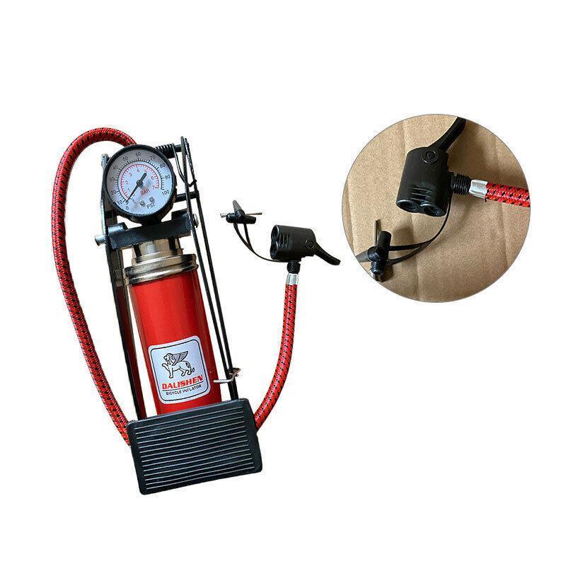 High Pressure Foot Pump Bicycle Ball Motorbike Car Type Inflator Tire Air Pump