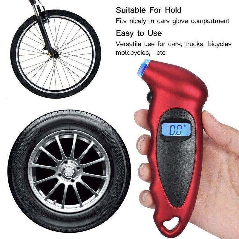 LCD Tyre Car air pressure tester Digital Gauge Auto Truck Tire Motorcycle Meter