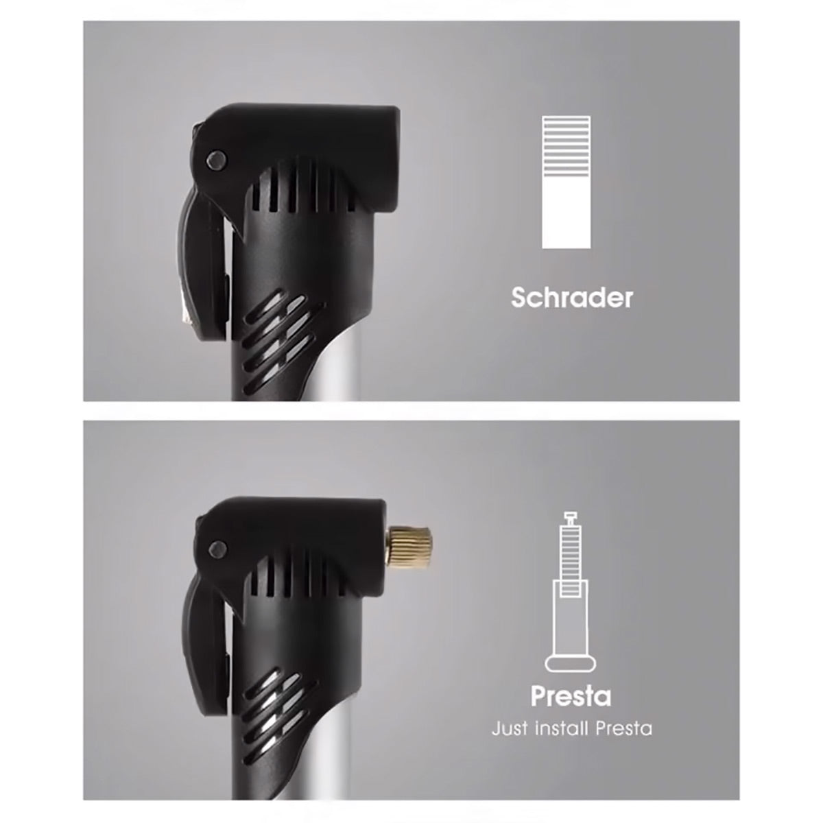 Aluminium Mini Bicycle Air Pump Bike Hand Ball Inflator Portable Cycling Tyre