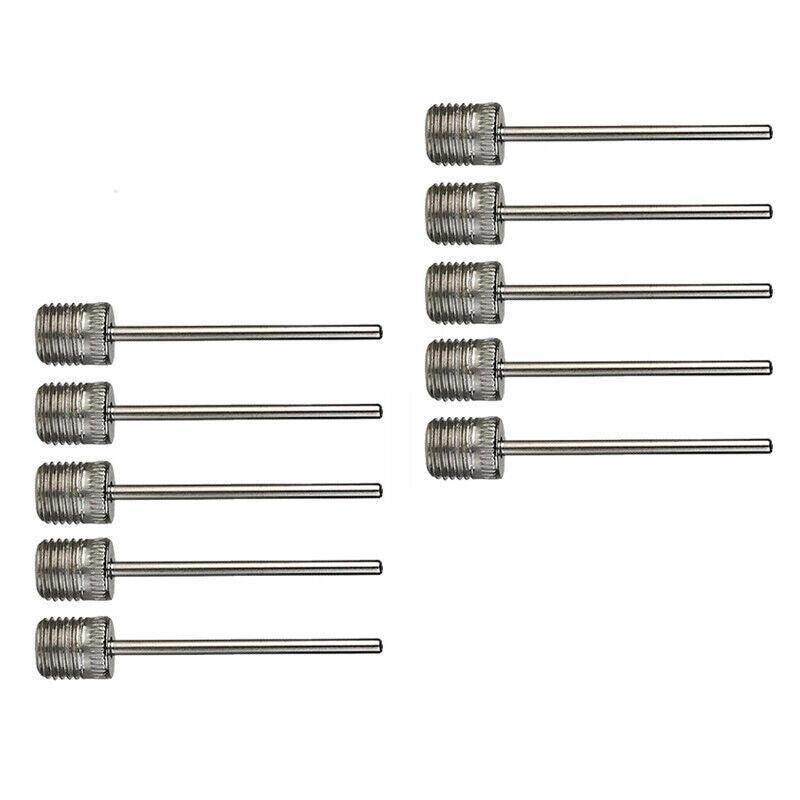 Stainless Steel Ball Pump Needle Inflator Pin for Football Basketball Volleyball - 10PCS